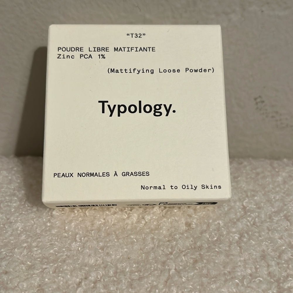 BNIB TYPOLOGY Paris Skincare Mattifying Loose Powder